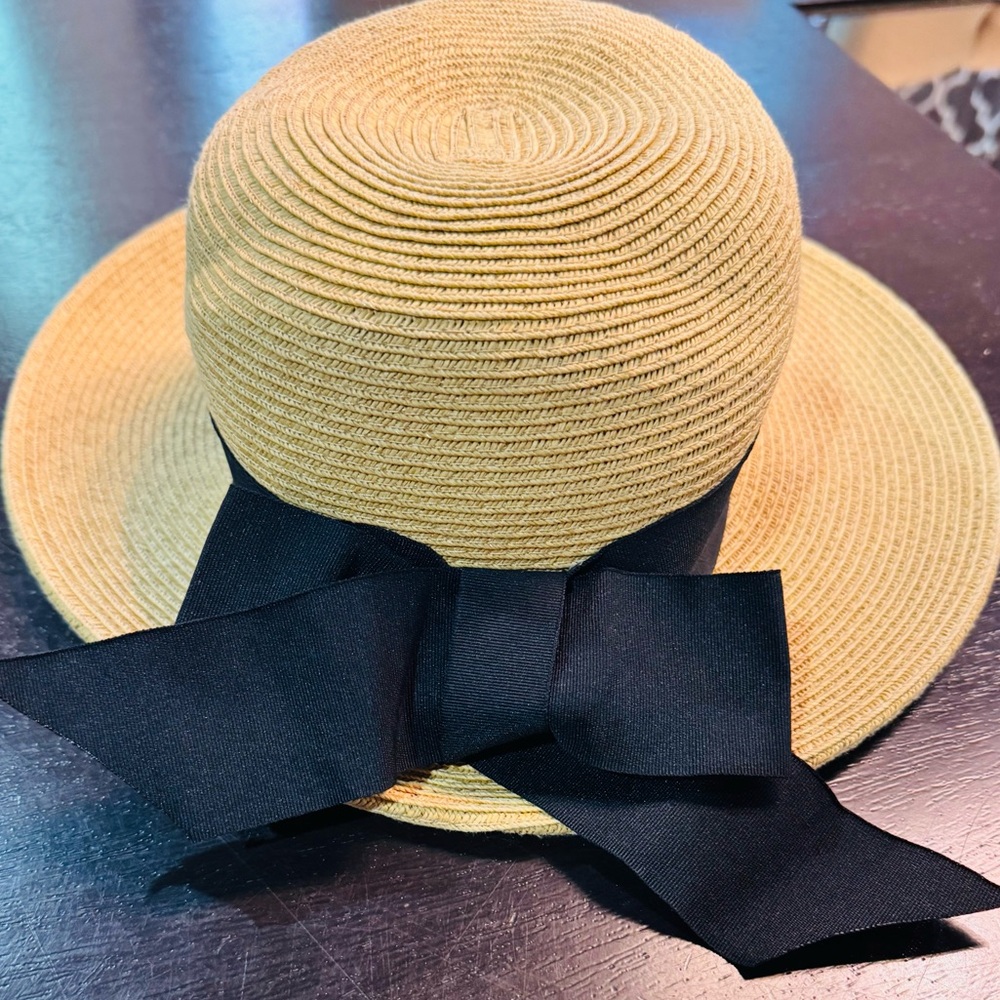 Scala Straw Hat Wide Brim Tan Summer Hat Classic Sun Hat